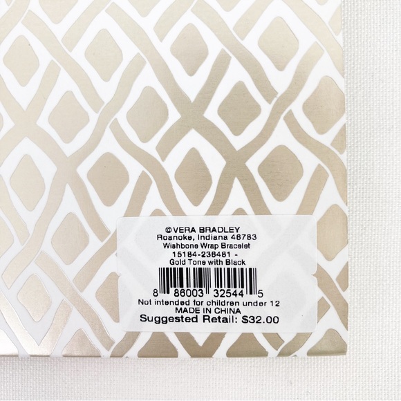Vera Bradley Wish Bone Wrap Bracelet New - Picture 9 of 10